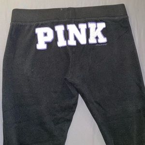 PINK:: black  joggers